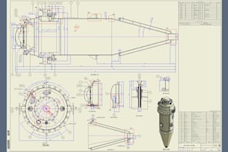 create assembly drawing and detailing every part