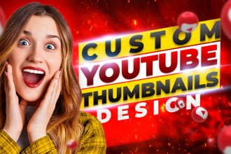 design amazing youtube thumbnail design