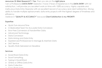 do data entry, copy past and PDF conversion