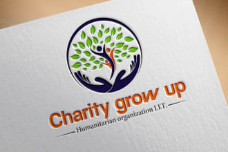 do nonprofit organization and charity logo design