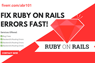 fix bugs and errors in your ruby on rails website