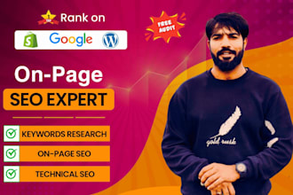 do on page and technical SEO for your shopify and wordpress website