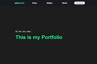 create a small, simple website for you