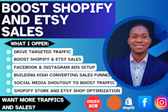 boost shopify sales with shopify store promotion, shopify marketing sales funnel