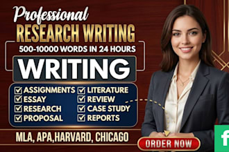 do business case studies writing and financial research for you