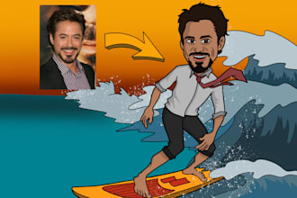 make a custom caricature from your photo