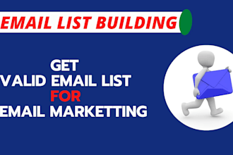 provide a valid email list for email marketing