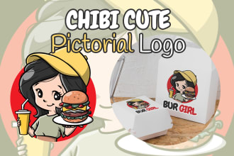 design a chibi logo for your food and beverage business