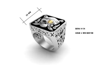 design jewelry for 3d printing and 3d rendering