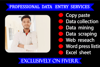 do data entry,lead generation,copy paste,web reseach