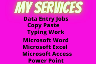 do data entry and typing job 24hr