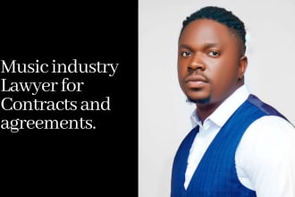 be your music industry lawyer and provide music agreements and contracts