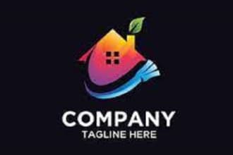 design home clean service logo for you