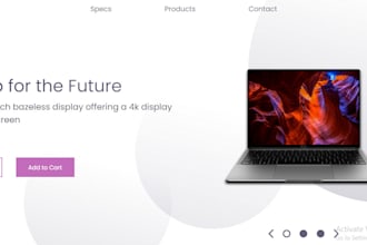 be your front end web developer with HTML5, css3, javascript