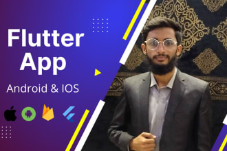 be your flutter app frontend and backend developer for your custom app