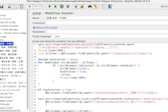 performance test  website with jmeter