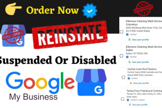 reinstate disabled gmb google my business profiles