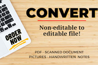 convert pdf, jpg to word