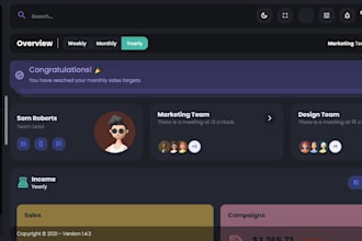 create a costum dashboard