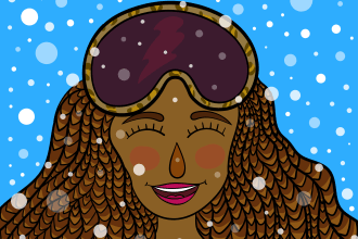 create  an animated christmas music video