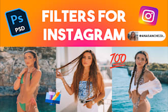 do photo editing for instagram, facebook social media