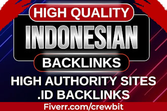 provide high authority indonesian id backlinks