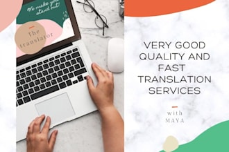 provide you with a good quality translation