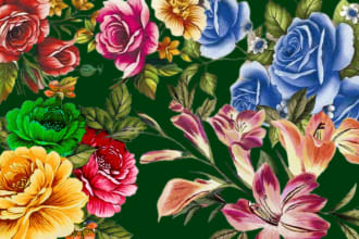 design seamless patterns for textile, fabric prints