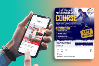 design amazing social media flyer or instagram flyer