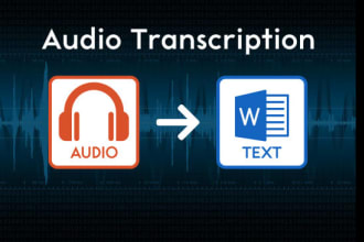 do french,enlish audio transcription