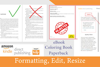 fix kdp issues, print layout or book format for amazon KDP