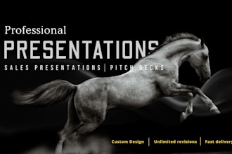 write, design premium powerpoint sales presentation and pitch deck