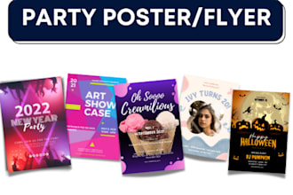 design birthday flyer,party poster,party invitations