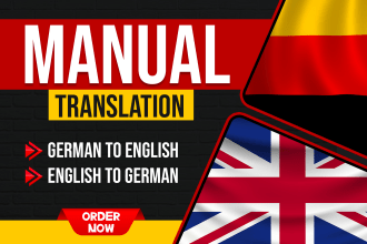manually translate german to english and english to german