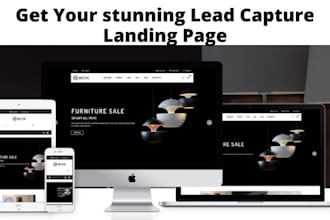 design lead capture, lead magnet, squeeze page landing page