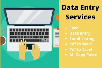 do data entry , copy paste job