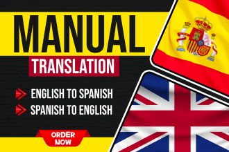 manually translate spanish to english and english to spanish