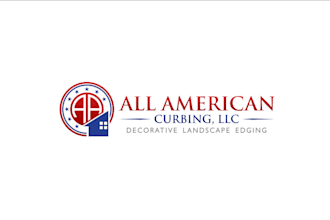 create an attractive fun sleek logo for all american curbing