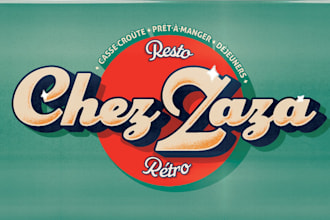 design an awesome vintage logo