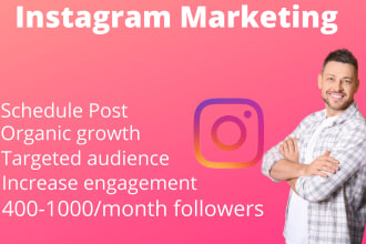 do instagram marketing or promotion to build your account fast organic way