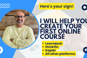 help you create your first online course