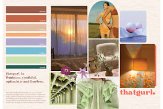 create a color palette story board for your brand