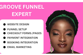 set up groove funnels, landing page, groove pages, groove kart, groove cm
