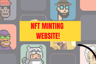 create nft minting website and nft smart contract