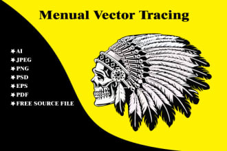 do manual vector tracing, restore, clone, reproduce or tweak your logo
