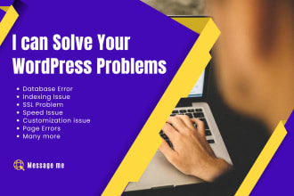fix any wordpress issue, errors or problems