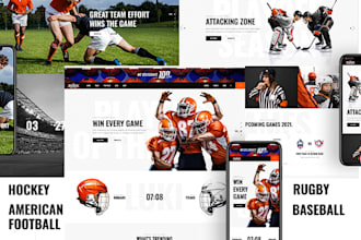 create a high quality sports team website