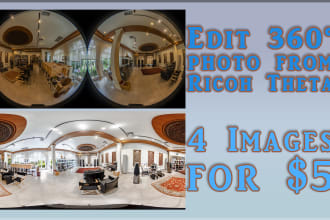 edit 360 photo from ricoh theta and other types of panorama