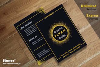 do creative and luxury flyer design and broucher