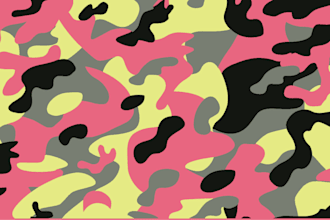 do camouflage seamless pattern design